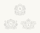 エンブレムや紋章風のイラストを作成します ロゴマークやシンボルマークなどにご活用ください。 イメージ3