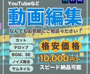 格安価格で満足のいく動画編集いたします YouTubeなどの手間のかかる動画編集承ります！ イメージ1