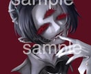 ダークな厚塗りイラスト！アイコン挿絵など描きます 地雷さんバンギャさん大歓迎！動画用イラストやアイコンなど！ イメージ1