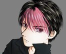 アニメ絵風の似顔絵アイコン！人物＆動物を描きます 人物は特にV系含めバンド系全般、動物、鳥等が得意！※楽器不可 イメージ4