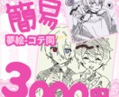 簡易絵柄で夢絵・CP絵描きます かわいい簡易絵柄で早〜い納品！ イメージ1