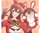 一次創作・二次創作のキャラクターイラストを描きます アニメ塗りのイラストを描きます！！ イメージ5