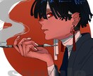 目を惹くダークポップなアイコンに仕上げます あなたの創作キャラや、希望の創作キャラを描きます イメージ2