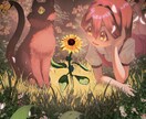 雰囲気のある1枚絵を描きます サムネやキービジュなど様々な用途で使えるイラスト！ イメージ2