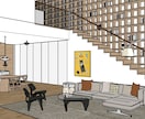 sketchupで建築の3Dモデリング作成します スケッチアップでモデリング、データを納品いたします。 イメージ1