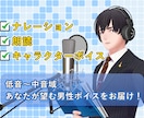 低音～中音域：声のご依頼をお受け致します 仮想世界より貴方が望む男性ボイスをお届け！ イメージ1