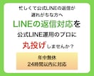 公式LINEのカスタマーサポート代行します 面倒な返信を公式LINE運用のプロに丸投げ！ イメージ1