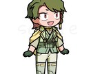 棒立ちミニキャラお描きます 主線が太めだから存在感ばっちり！ イメージ4