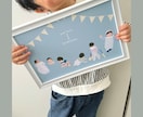 大切なお子様の成長記録ポスターをお作りします データ納品or配送が選べる◎成長が分かるキッズ＆ベビーアート イメージ4