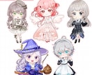 ふんわり可愛いSD・ミニキャライラスト描きます 商用利用料込！SNS・配信・動画・グッズなどにオススメ◎ イメージ2