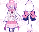 オリジナルキャラクターをデザインします 女の子 ・かわいい ・病みかわ ・夢核 イメージ1