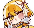 商用◎・2人組◎可愛いミニキャライラスト制作します パキッとしたカラーが可愛いෆ˚*  SDイラスト制作します！ イメージ1