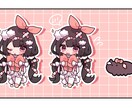 ミニキャライラストお描きします 2頭身〜3等身のキャラ(実在人物可能)を制作いたします！ イメージ1