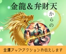 あなただけの金運アップアクションをお伝えします チャネリングで金龍様と弁財天様からアドバイスを頂きます イメージ1