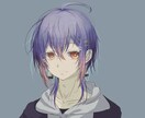 SNS・配信者向けアイコン描きます ほんのりダークで大人っぽいアイコンにしませんか イメージ2