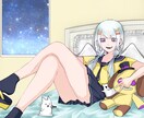 VTuberの1枚絵描きます 【8月値下げ中】配信用・1枚絵・観賞用・グッズ化・アイコン用 イメージ1