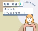起業一年目の方のビジネスサポートいたします 売り上げとリピートを整えるチャット相談室 イメージ1
