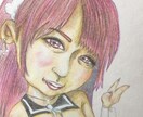 アナログ似顔絵(色鉛筆・水彩など)描きます 結婚式や誕生日などに贈る色紙(以外も可)描かせて頂きます! イメージ2