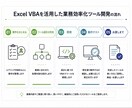 VBAで業務効率化ツールを作成します 要件の整理から丁寧に対応します。 イメージ2