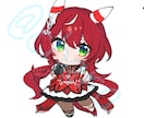 シンプル可愛いデフォルメ描きます あなたのキャラクターを私のミニキャラで可愛く描きます！ イメージ2