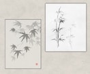 手描きでオリジナルの水墨画・墨絵を創作いたします ロゴ・パッケージ・看板・ウェブ・SNSなどにご活用できます イメージ4