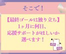 リピーター様用✴︎あなたのチャレンジ応援します 応援ペースは完全お任せ！1人でもできる自立へ向けてのサポート イメージ8
