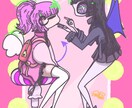 ポップなカートゥーン風イラスト描きます あなたのキャラクターをポップでかわいい１枚イラストに！ イメージ3