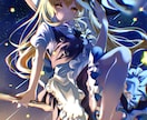 透明感溢れるかわいいキャラクターイラストを描きます フリルやリボンなどのかわいいもの、宝石や水などが得意です。 イメージ3
