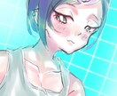 感情表現豊かなシンプルなイラストを描きます 喜怒哀楽を表したいシーンによって雰囲気つくりから一枚絵に イメージ2