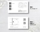 100枚込！セミオーダーでショップカード作成します ★ギフト系★簡単オーダー 両面印刷 送料込みでお届け！ イメージ4