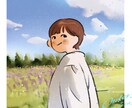 思い出をイラスト化！手描き風な描写で作成します 貴方だけの記録をお洒落にアイコンや挿絵、ポストカードへ。 イメージ2