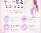 今のあなたが纏うオーラの色を鑑定します 心とエネルギーの状態を読み解き鑑定書でお届けします イメージ2