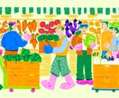 商用可！フラットでPOPなイラストを描きます 広告や書籍で目を惹く挿絵を求めている方に！ イメージ5