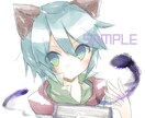 アナログ水彩風の萌え系アイコン描きます アイコン / ヘッダーを鮮やかな水彩風でお描きします！ イメージ4