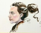 水彩絵具で似顔絵を作成します 精一杯、真心を込めてすべて手書きで作成いたします イメージ1