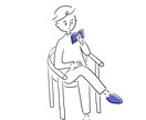 シンプル線画イラストでアイコン、挿絵を作成します 激しい色使いが苦手なあなたに。シンプル、優しいイラストです。 イメージ3