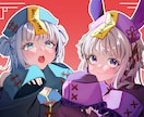 歌ってみた動画のサムネイルなどのイラスト作成します 男女問わず！綺麗なイラストお描きします！ イメージ3