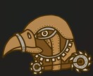 シンプルかっこいい　歯車 × 動物アイコン描きます スチームパンクが好きな人におすすめです！ イメージ1