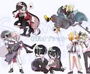 等身高め！SDイラストお描きします 動きのあるSDイラストお書きします！ イメージ6