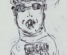奇妙で変な人物画書いてます 基本的に万人には受けないと思います。変な絵ですので。 イメージ1