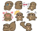 あなただけのLINEスタンプつくります ペット・オリジナルキャラクターのゆるかわスタンプ作ります♩ イメージ4