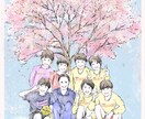 やんわり似顔絵データ制作いたします 出会いと別れ、記念のプレゼントにも優しいイラスト制作します！ イメージ3
