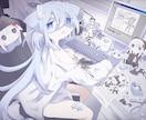可愛い女の子をお描きします 病み可愛い、ゆる可愛いなどお客様好みのイラストをお届け… イメージ3