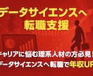データサイエンティスト転職ロードマップ作成します データサイエンティストのスキル獲得支援します イメージ1