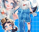 商用◎キャラデザ込み、かわいい立ち絵を制作します VTuberやTRPG向けのキャラクターをお探しのあなたへ！ イメージ5