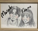額付き！すぐ飾れる！シンプル可愛い似顔絵描きます どんなインテリア