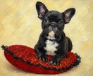 あなたの大切な家族であるペットを飾れる絵にします 大切なペットの世界に一つのキャンバスアート イメージ3