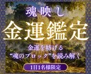 あなたの金運を妨げている“魂のブロック”を視ます 豊かさの金脈へ進む道をお伝えします イメージ1