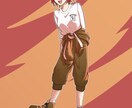 お手頃価格で簡単な立ち絵を描きます あなたのキャラクターを、簡単な背景で立ち絵にします！ イメージ7