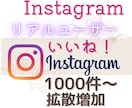 インスタのいいね！をリアルユーザーで増やします 全世界のリアルユーザーへアプローチ！いいね！1000～増加 イメージ1